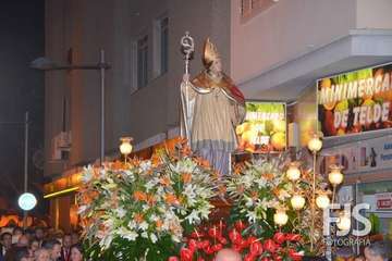 Procesión religiosa de San Gregorio y actuación del humorista Maestro Florido (Foto Francisco Javier Santana y TA)